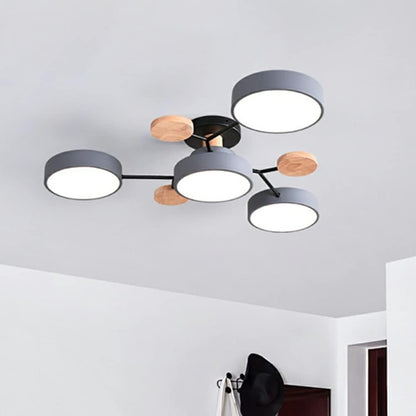 Nowoczesna Okrągła Lampa Sufitowa LED do Salonu View 15