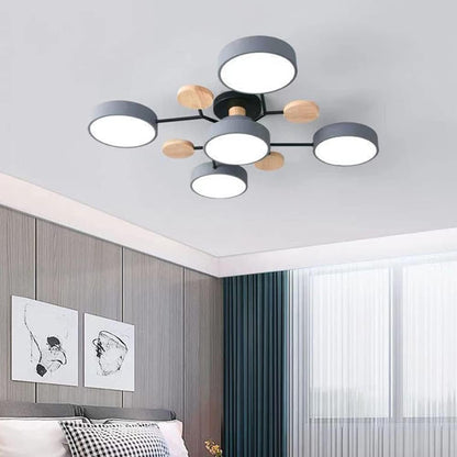 Nowoczesna Okrągła Lampa Sufitowa LED do Salonu View 16
