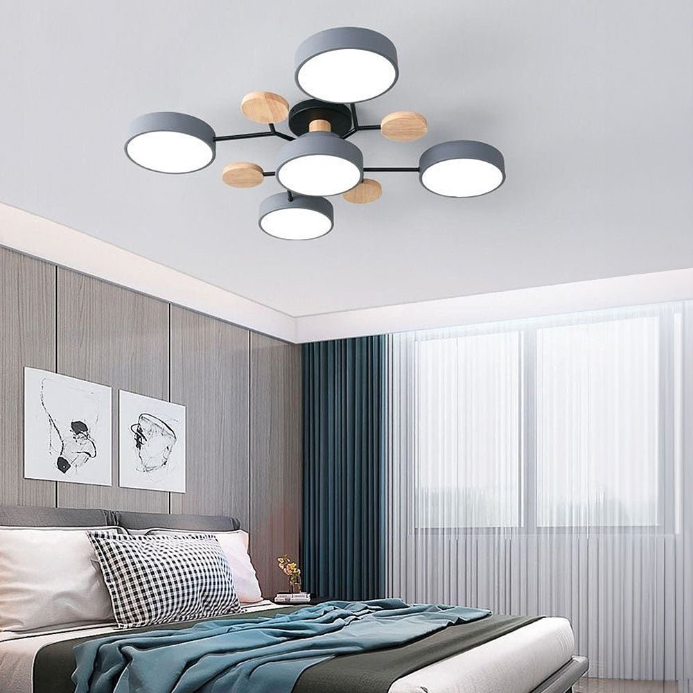 Nowoczesna Okrągła Lampa Sufitowa LED do Salonu View 17