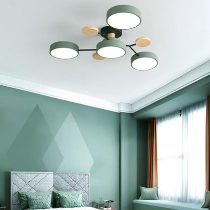 Nowoczesna Okrągła Lampa Sufitowa LED do Salonu View 25