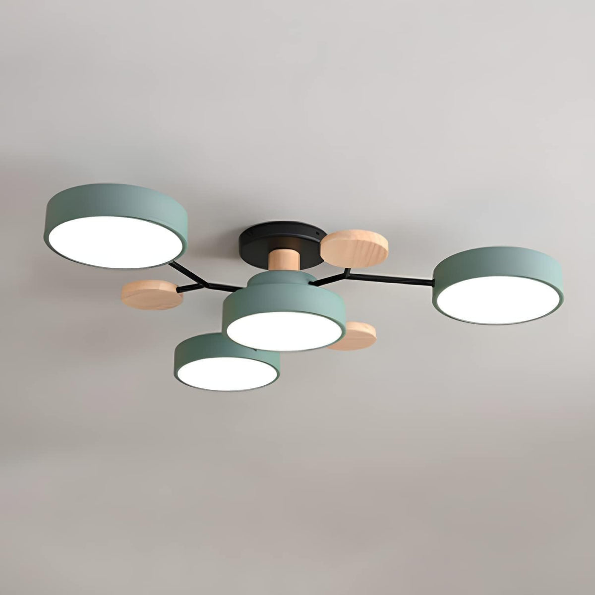 Nowoczesna Okrągła Lampa Sufitowa LED do Salonu View 26