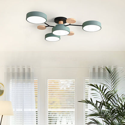 Nowoczesna Okrągła Lampa Sufitowa LED do Salonu View 27
