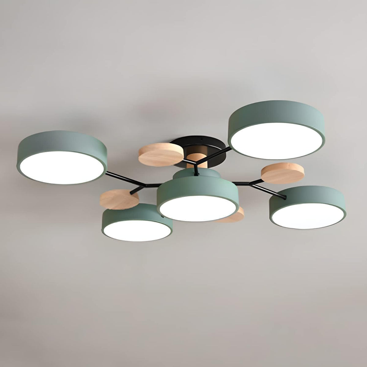 Nowoczesna Okrągła Lampa Sufitowa LED do Salonu View 31