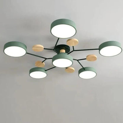 Nowoczesna Okrągła Lampa Sufitowa LED do Salonu View 32