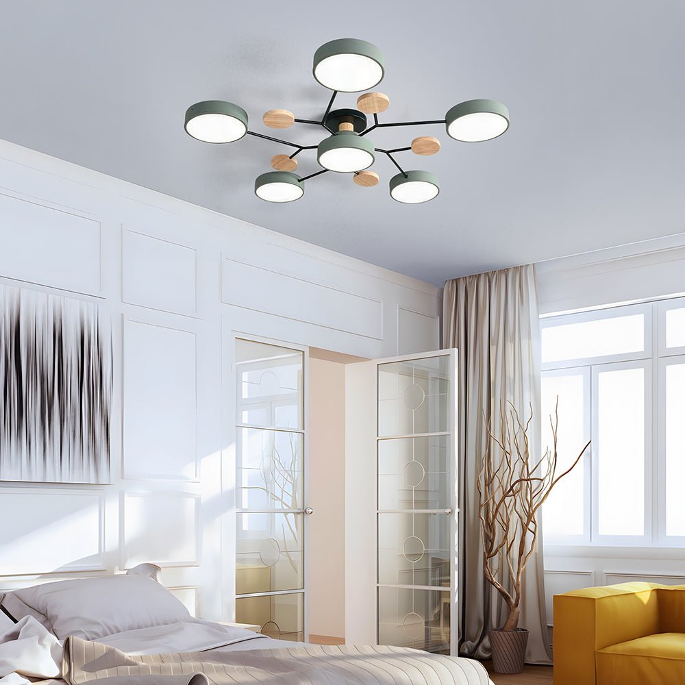 Nowoczesna Okrągła Lampa Sufitowa LED do Salonu View 33