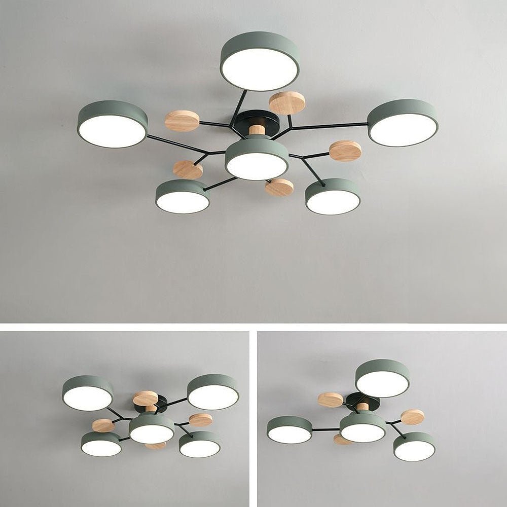 Nowoczesna Okrągła Lampa Sufitowa LED do Salonu View 38