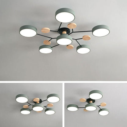 Nowoczesna Okrągła Lampa Sufitowa LED do Salonu View 38