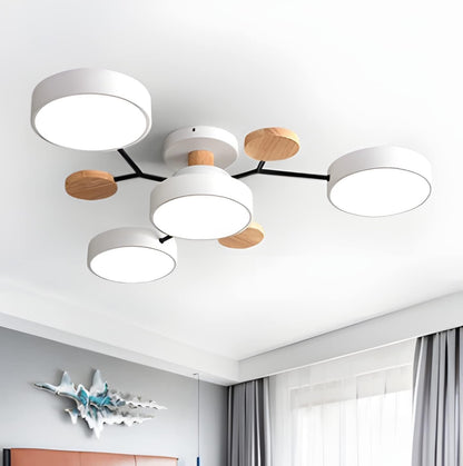 Nowoczesna Okrągła Lampa Sufitowa LED do Salonu View 43