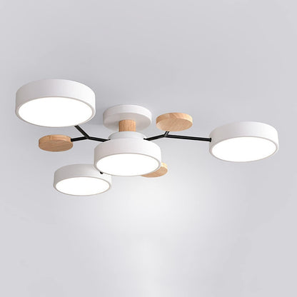 Nowoczesna Okrągła Lampa Sufitowa LED do Salonu View 44