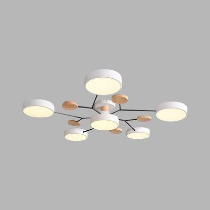 Nowoczesna Okrągła Lampa Sufitowa LED do Salonu View 49