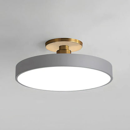 Nowoczesna Okrągła Lampa Sufitowa LED Półzagłębiona do Sypialni Angle