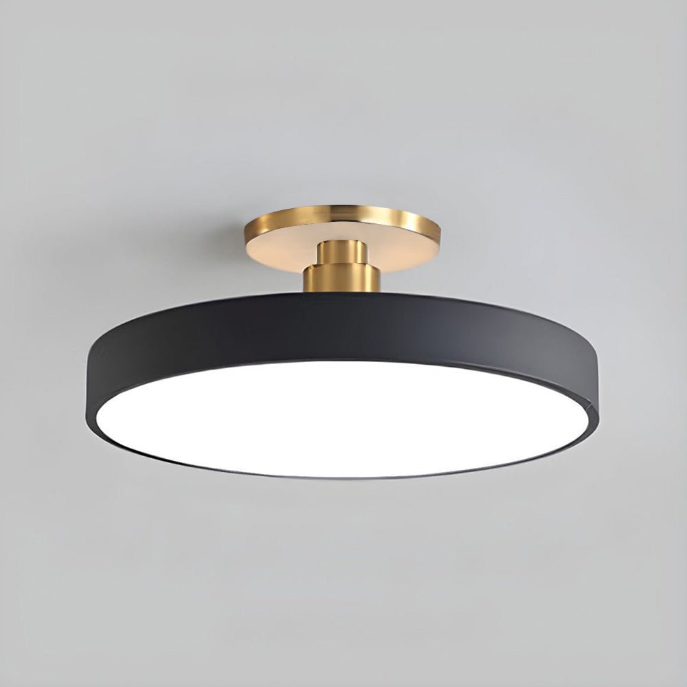 Nowoczesna Okrągła Lampa Sufitowa LED Półzagłębiona do Sypialni Hero