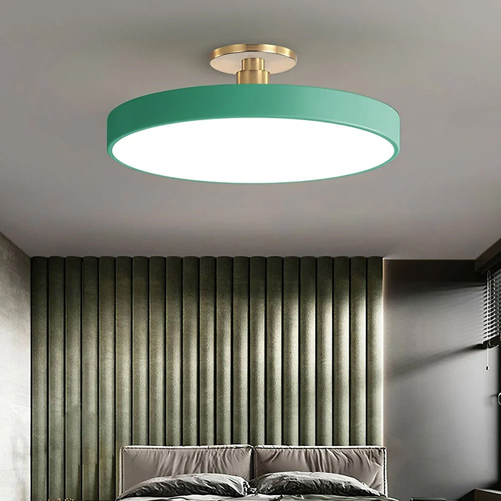 Nowoczesna Okrągła Lampa Sufitowa LED Półzagłębiona do Sypialni View 12