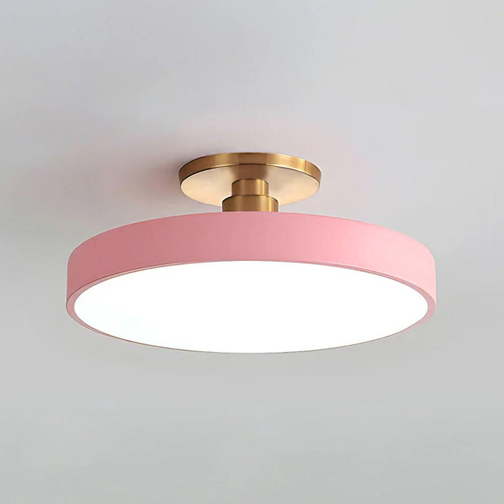 Nowoczesna Okrągła Lampa Sufitowa LED Półzagłębiona do Sypialni View 14