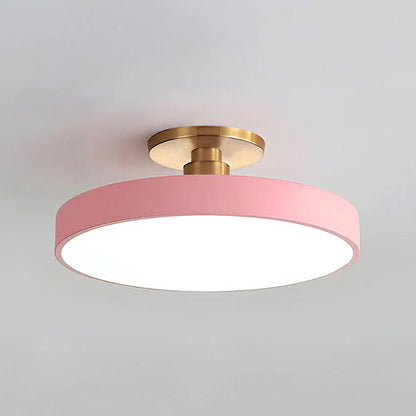Nowoczesna Okrągła Lampa Sufitowa LED Półzagłębiona do Sypialni View 14