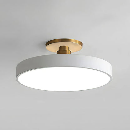 Nowoczesna Okrągła Lampa Sufitowa LED Półzagłębiona do Sypialni View 17