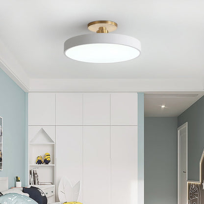 Nowoczesna Okrągła Lampa Sufitowa LED Półzagłębiona do Sypialni View 18