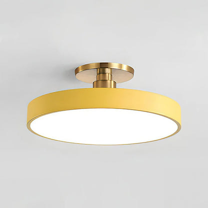 Nowoczesna Okrągła Lampa Sufitowa LED Półzagłębiona do Sypialni View 21