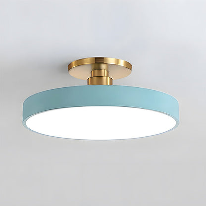 Nowoczesna Okrągła Lampa Sufitowa LED Półzagłębiona do Sypialni View 25