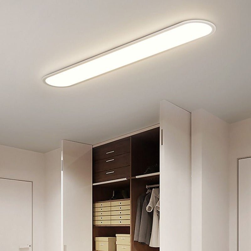 Nowoczesna Owalna Lampa Sufitowa LED Ściemnialna Angle
