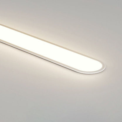 Nowoczesna Owalna Lampa Sufitowa LED Ściemnialna Close Up