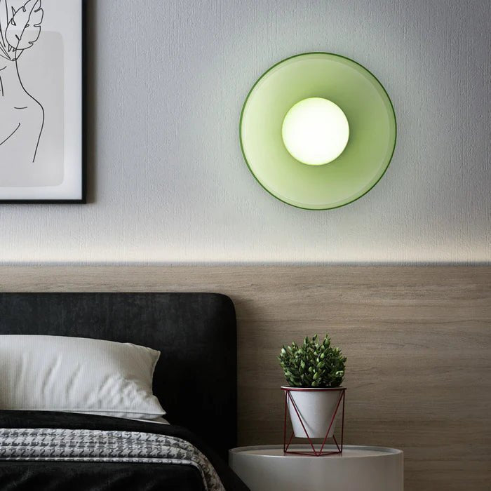 Nowoczesna Szklana Lampa Sufitowa z Okrągłym Kloszem Alternate