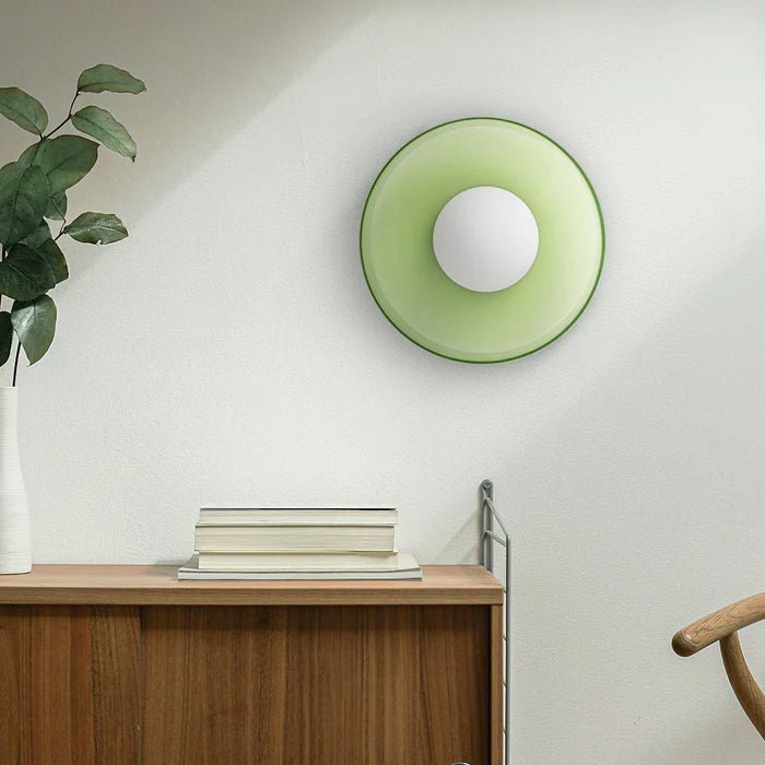 Nowoczesna Szklana Lampa Sufitowa z Okrągłym Kloszem View 13