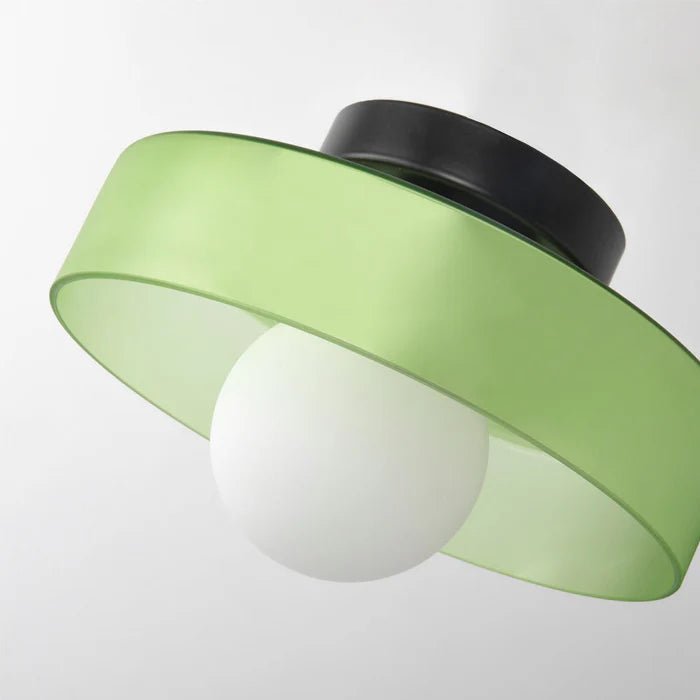 Nowoczesna Szklana Lampa Sufitowa z Okrągłym Kloszem View 16