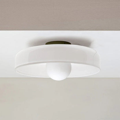 Nowoczesna Szklana Lampa Sufitowa z Okrągłym Kloszem View 19