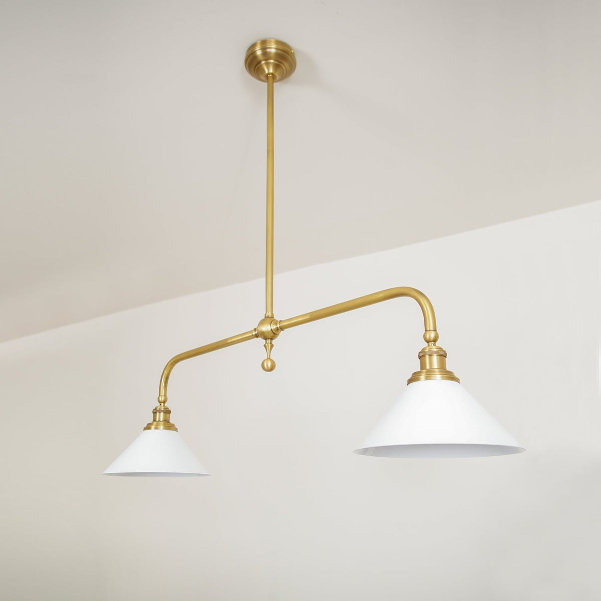 Retro Vintage Ceramiczna Lampa Wisząca z Kloszem Alternate