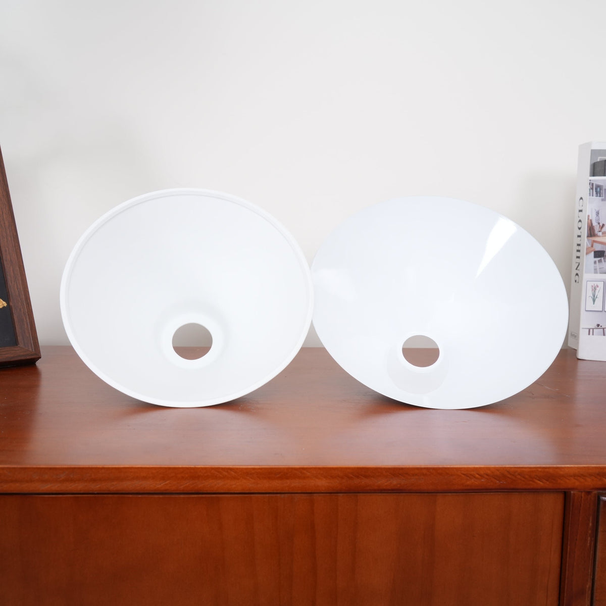 Retro Vintage Ceramiczna Lampa Wisząca z Kloszem View 25