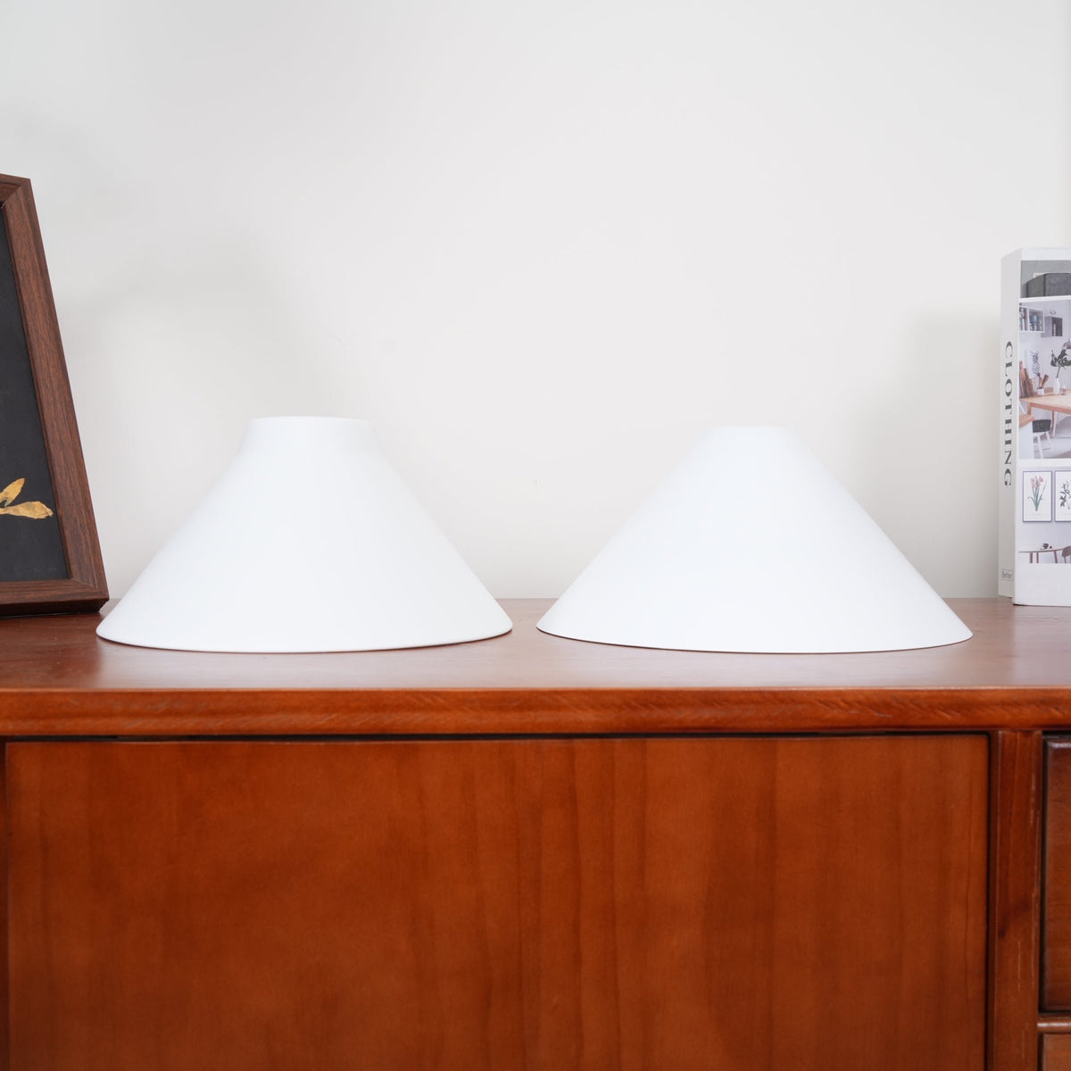 Retro Vintage Ceramiczna Lampa Wisząca z Kloszem View 31