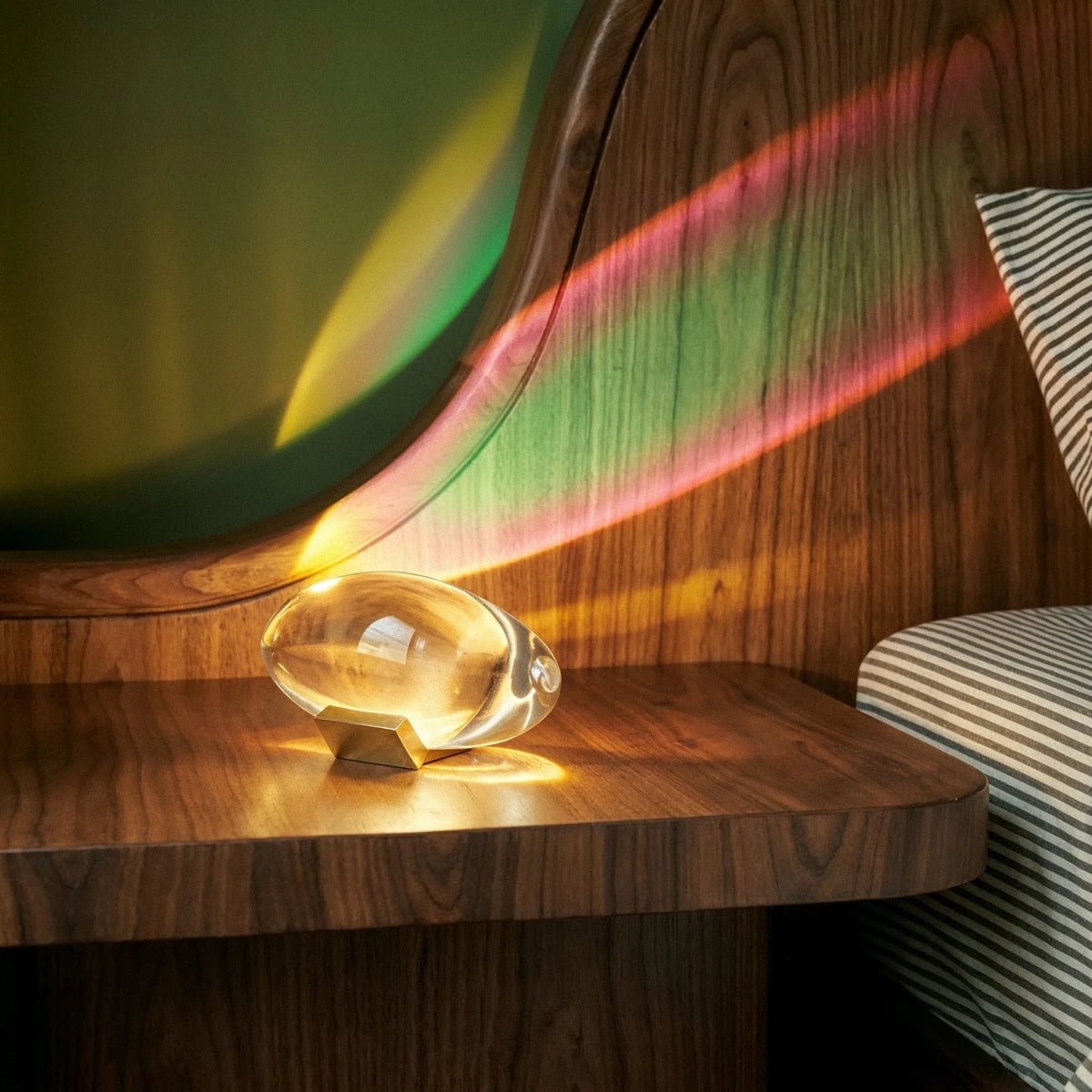 Szklana Lampa Stołowa Kryształowe Oko Angle