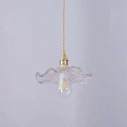 Trendy Lampa Wisząca Kwiat Hibiskusa Falowany Klosz Alternate