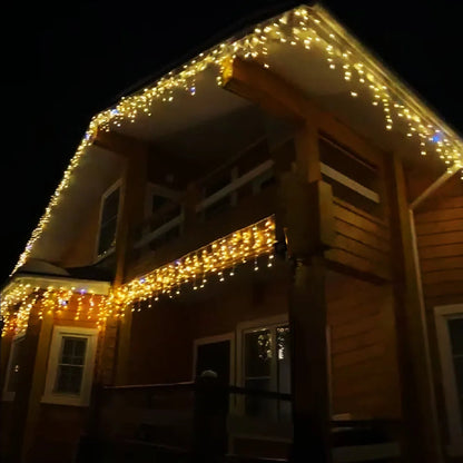 Świąteczne Lampki LED Zewnętrzne Kurtyna Świetlna