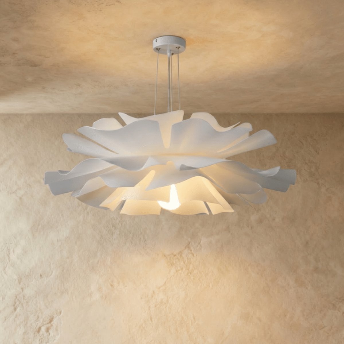 Współczesna Akrylowa Lampa Żyrandol LED Kwiatowa Side