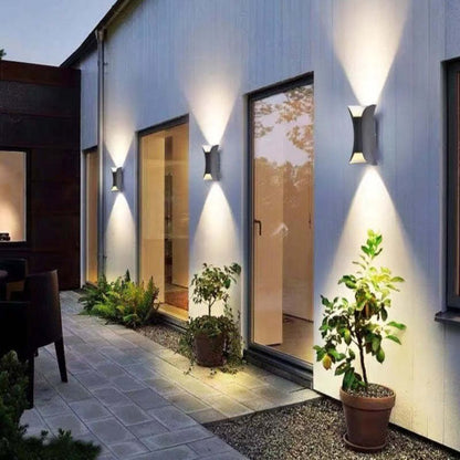 Zewnętrzna Wygięta Lampa Ścienna LED Klepsydra Angle