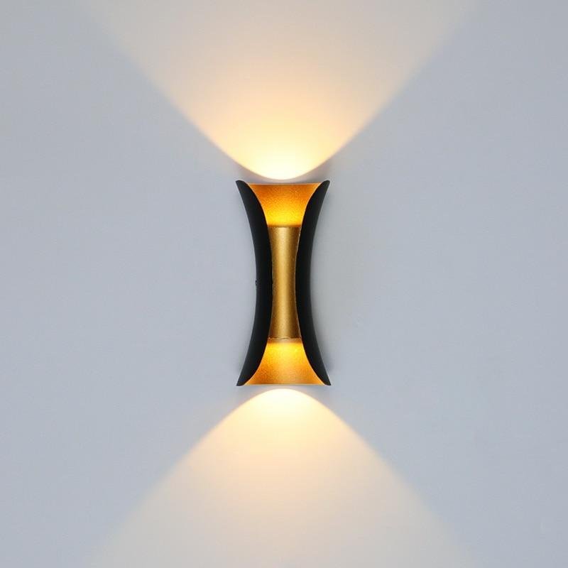 Zewnętrzna Wygięta Lampa Ścienna LED Klepsydra Detail