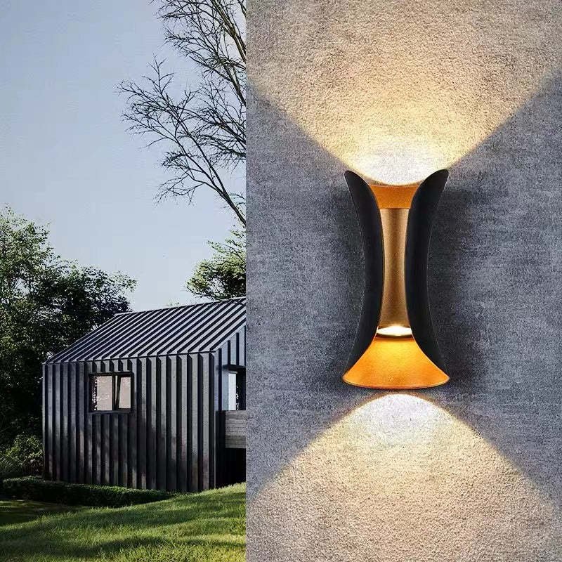 Zewnętrzna Wygięta Lampa Ścienna LED Klepsydra Full