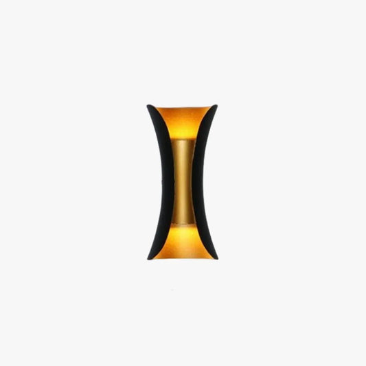 Zewnętrzna Wygięta Lampa Ścienna LED Klepsydra Hero